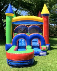 IMG 1958 1716451382 Modern Rainbow Bounce House Combo - Dry Slide