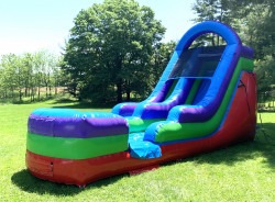 15' Retro Rainbow Slide - Dry Slide